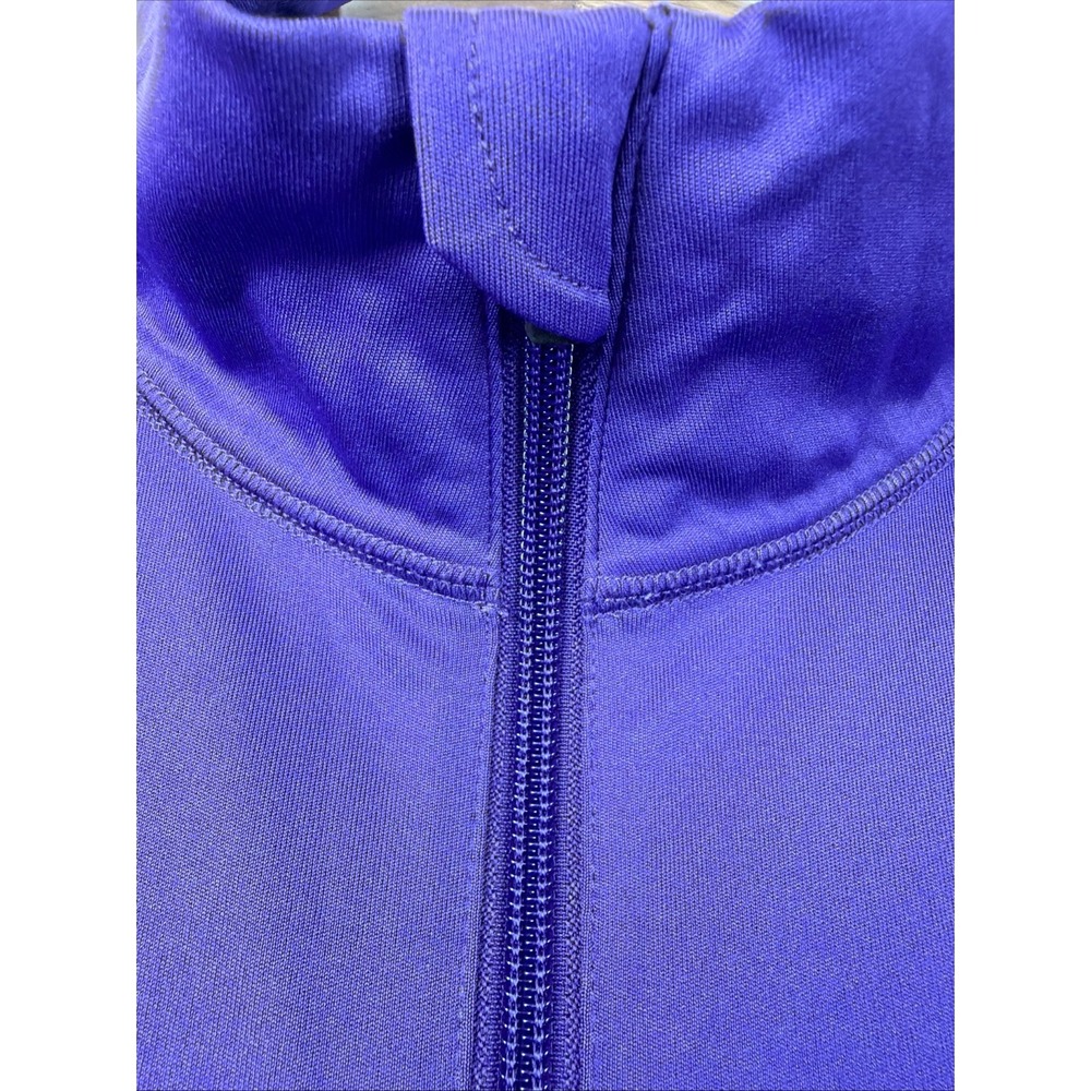 Alo Pullover Quarter Zip Mens Training Shirt 2XL Purple Activewear Mock Neck EUC - Picture 12 of 13